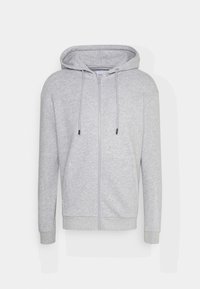 JJEBRADLEY ZIP HOOD - Vetoketjullinen college - light grey melange