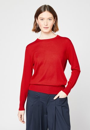 Rodier LONG SLEEVES ROUND NECK - Strickpullover - rouge