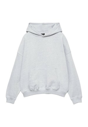 PULL&BEAR, BOXY FIT - HOODIE - Sweat à capuche - pale marl