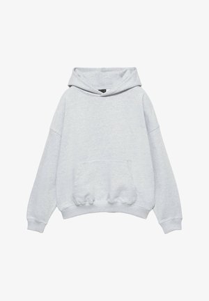 PULL&BEAR, BOXY FIT - HOODIE - Sweat à capuche - pale marl