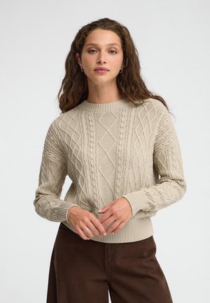 Polo Club, PULLOVER WOMAN NATALIE LONG SLEEVE REGULAR FIT - Jersey de punto - beige vigore