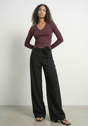 HYPEDROP, TROUSERS HDDAGMAR MW WIDE - Trousers - black