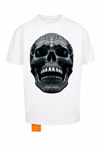DIAMOND SKULL - Apdrukāts T-krekls - white