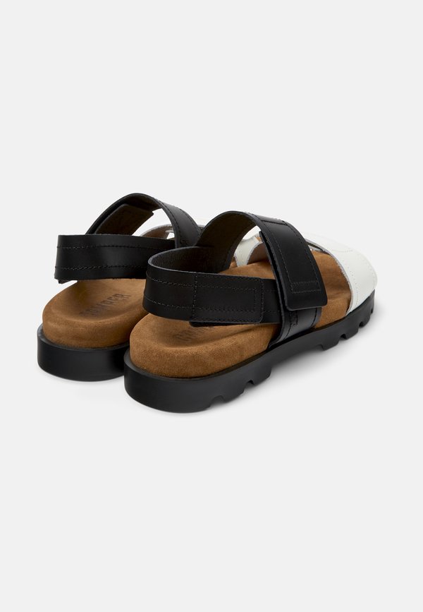 BRUTUS  - Sandals - schwarz weiß3