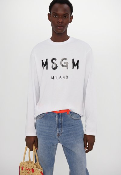 MSGM T-shirt à manches longues - optical white