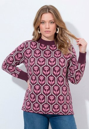 Ulla Popken, Strickpullover - burgundy