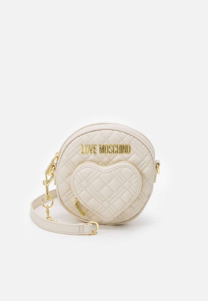 Love Moschino QUILTED BAG Across body bag avorio/offwhite Zalando