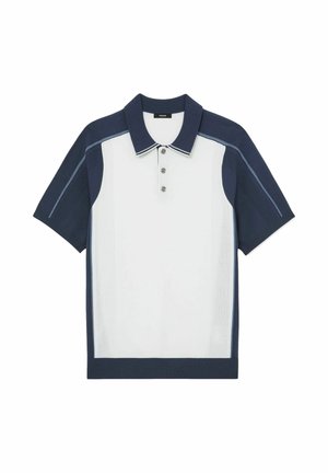Reiss, Bluză polo - white/airforce blue