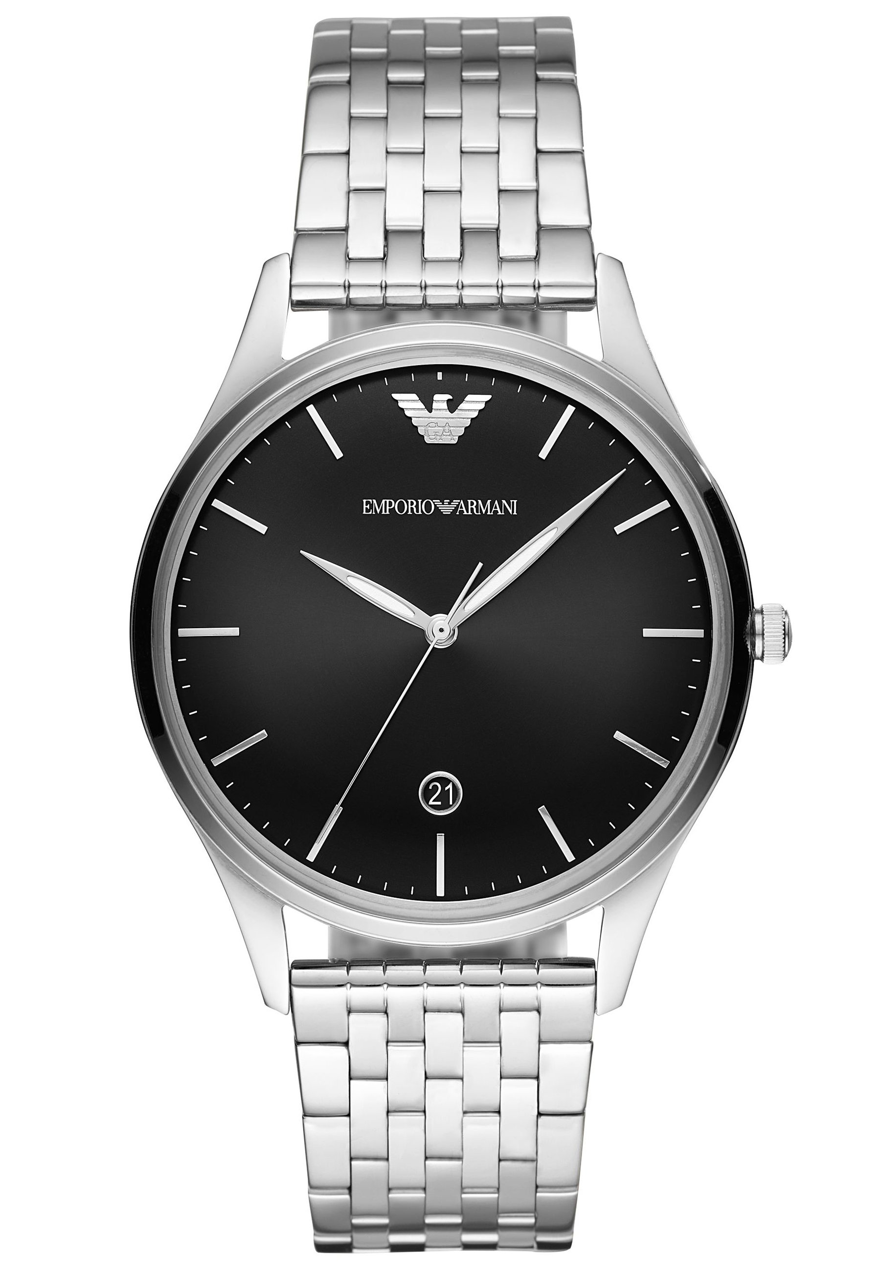 emporio armani silver watch