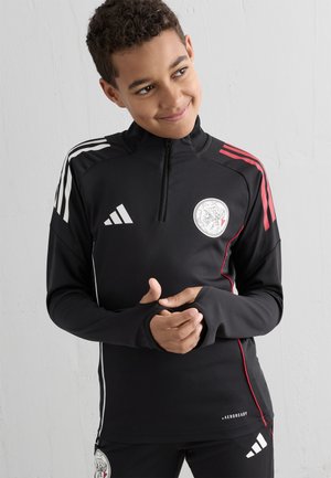adidas Performance AJAX AMSTERDAM COMPETITION TRAINING UNISEX - Futbolo marškinėliai - black/white/bold red