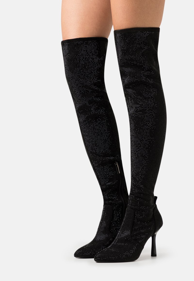 KG Kurt Geiger VEGAN FORTUNE BLING Overknees black/sort Zalando.dk