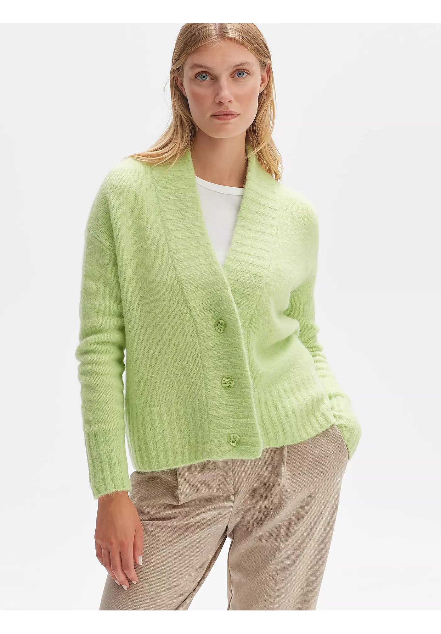 OPUS Cardigan avocado/green Zalando