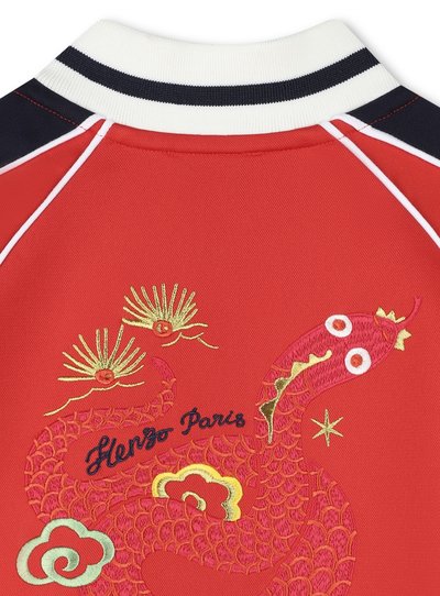KENZO kids ZIPPÉ COL MONTANT - Sweat zippé - piment