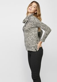 Koroshi FLORAL - Langarmshirt - gris