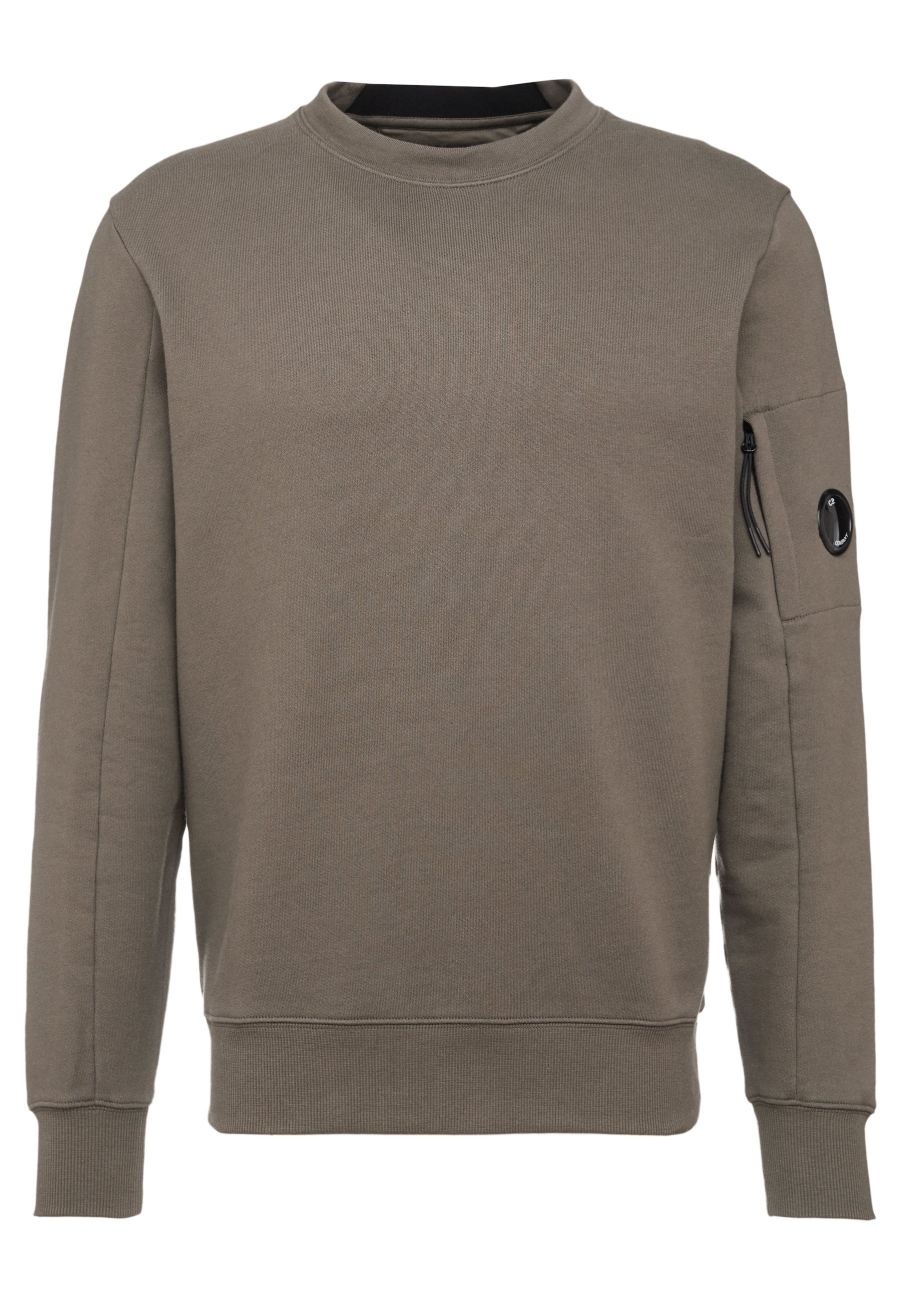 C.P. Company CREW NECK DIAGONAL RAISED Sweater dark C.P. Company heren trui Crew neck diagonal raised fleece