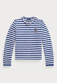 LONG SLEEVE CARDIGAN - Vesta na kopčanje - sporting royal/white
