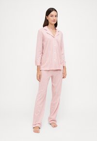 Lauren Ralph Lauren CLASSIC 3/4 SLEEVE NOTCH COLLAR - Pidžamas komplekts - pink