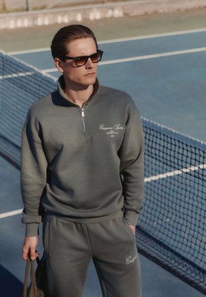 Caspara, M.  RACQUET CLUB HALF ZIP - Sweatshirt - dark green