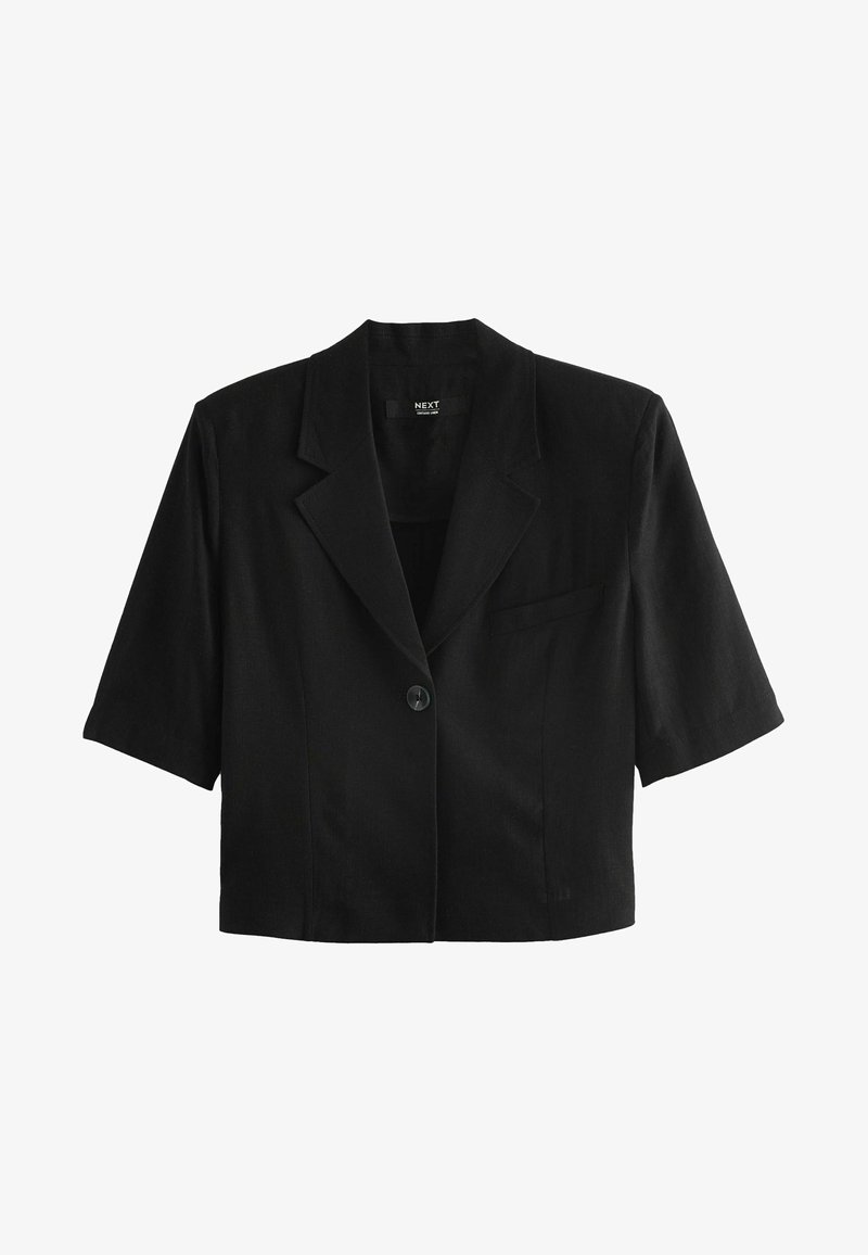Next CROPPED BOXY - REGULAR FIT - Blazer - black