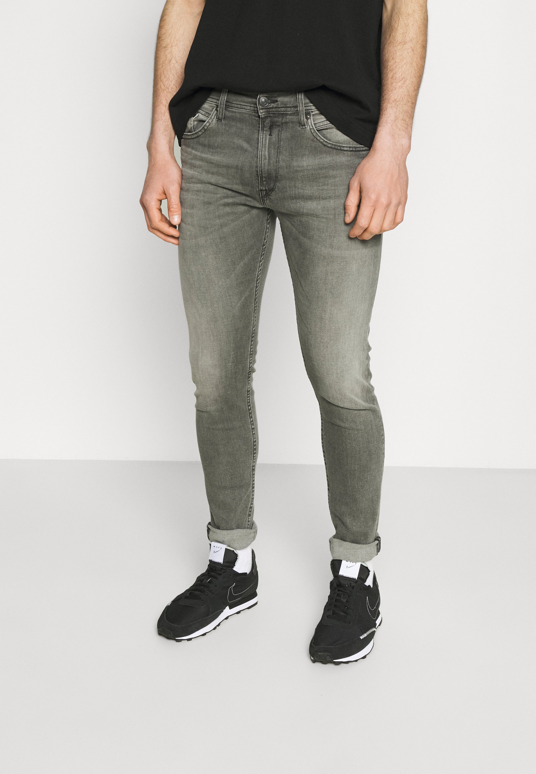 Replay JONDRILL XLITE - Slim fit jeans - medium grey/grey - Zalando.co.uk
