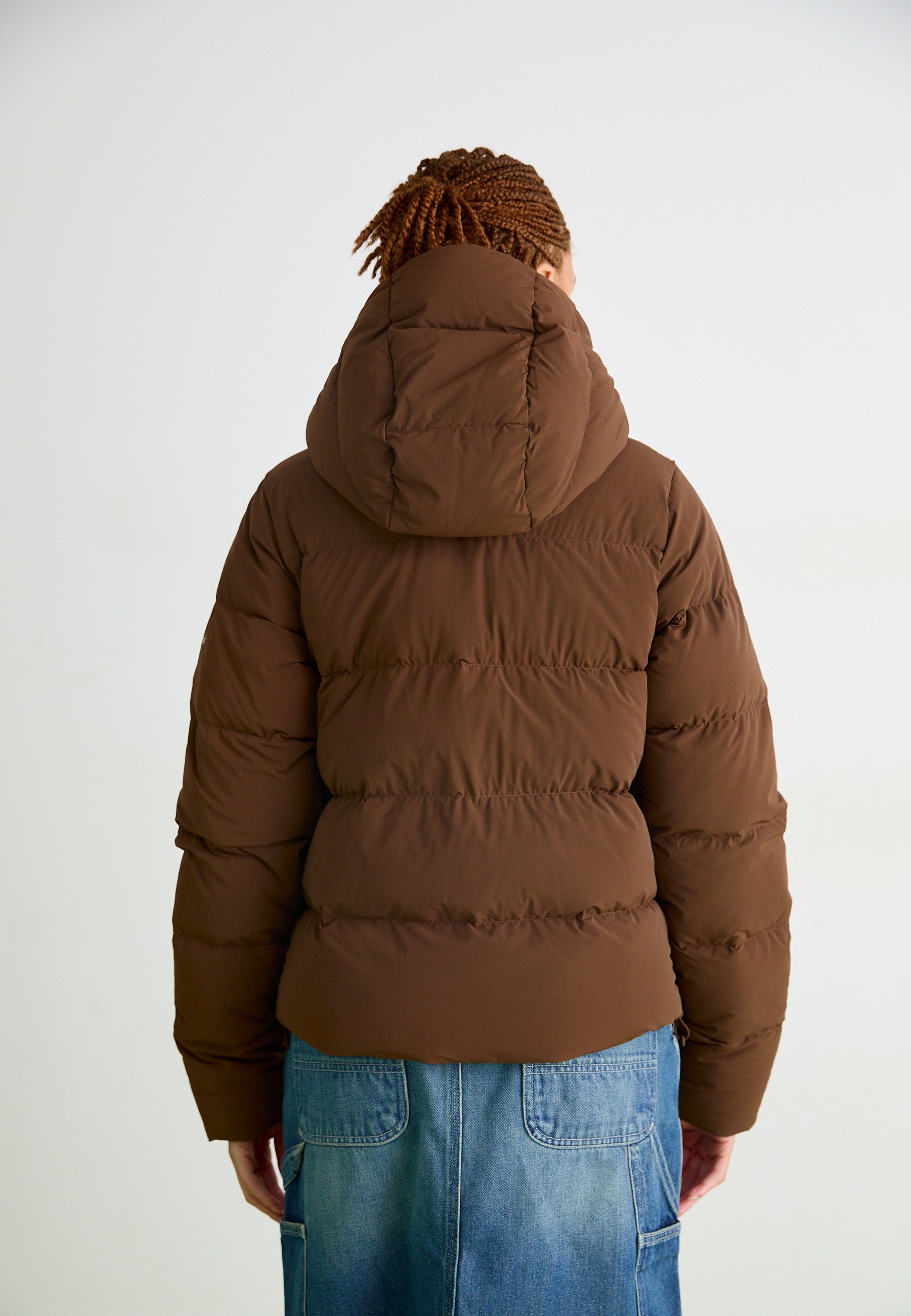 Columbia AMAZE PUFF HOODED JACKET - Down jacket - tobacco/brown