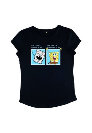 Henry Tiger, THE SPONGEBOB SQUAREPANTS MOVIE DOODLEBOB MEME - Print T-shirt - french navy