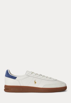 Polo Ralph Lauren BEDFORD LEATHER-SUEDE SNEAKER UNISEX - Sportcipő - deckwash white/light navy