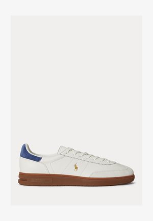 Polo Ralph Lauren BEDFORD LEATHER-SUEDE SNEAKER UNISEX - Αθλητικά παπούτσια - deckwash white/light navy