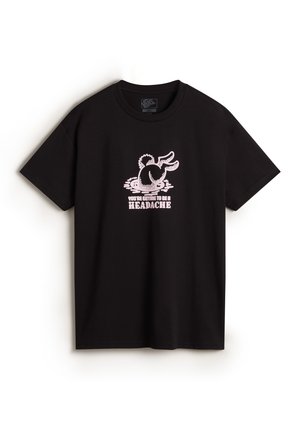Vans DOWN THE RABBIT HOLE - T-shirt con stampa - black
