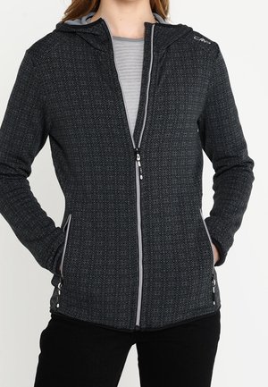 Fleecejas - mottled dark grey