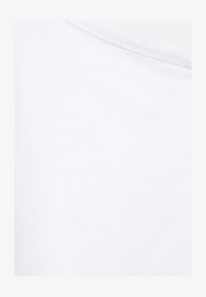PULL&BEAR, ASYMMETRIC SHORT SLEEVE - T-SHIRT - T-shirt imprimé - white