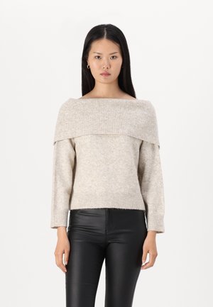 JJXX OFF SHOULDER - Džemperis - fog