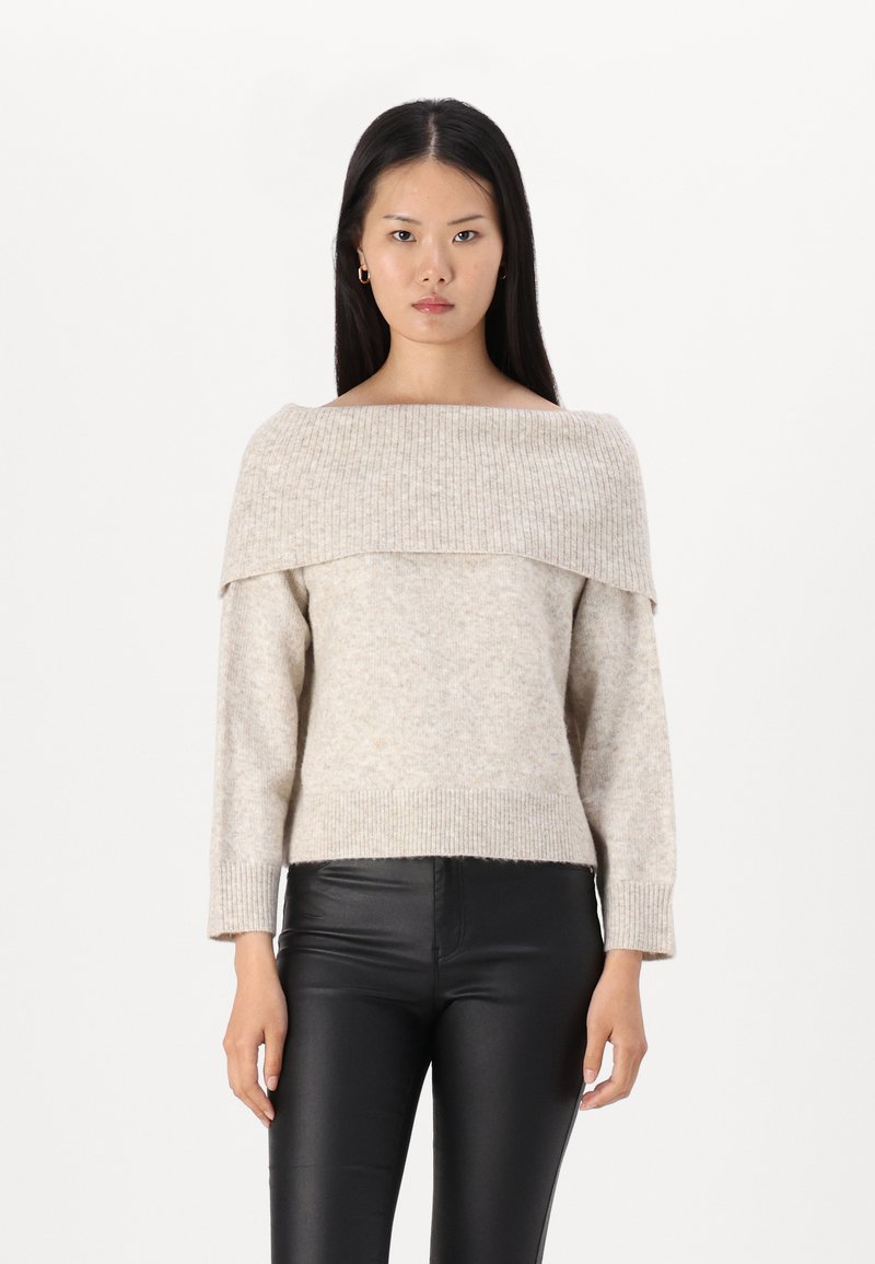 JJXX OFF SHOULDER - Pullover - fog