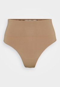 NEARLY NAKED SHAPING HIGH WAIST THONG - String - moody taupe
