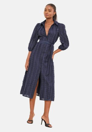 PETITE FIT -  MIDI  - Tričkové šaty - navy