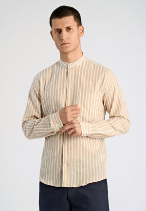 Lindbergh STRIPED  - Skjorta - mid sand