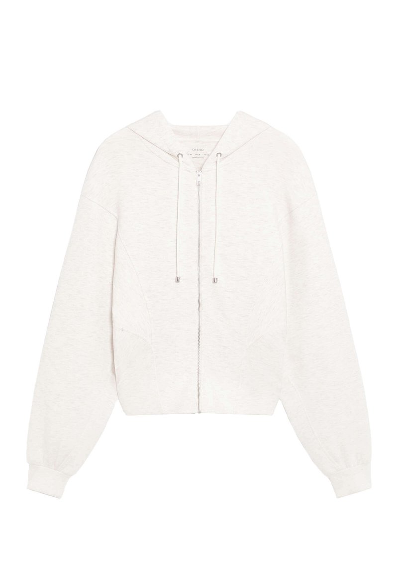 OYSHO Sweater met rits wit