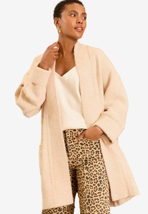 REGULAR FIT - COSY - Kardigán - neutral