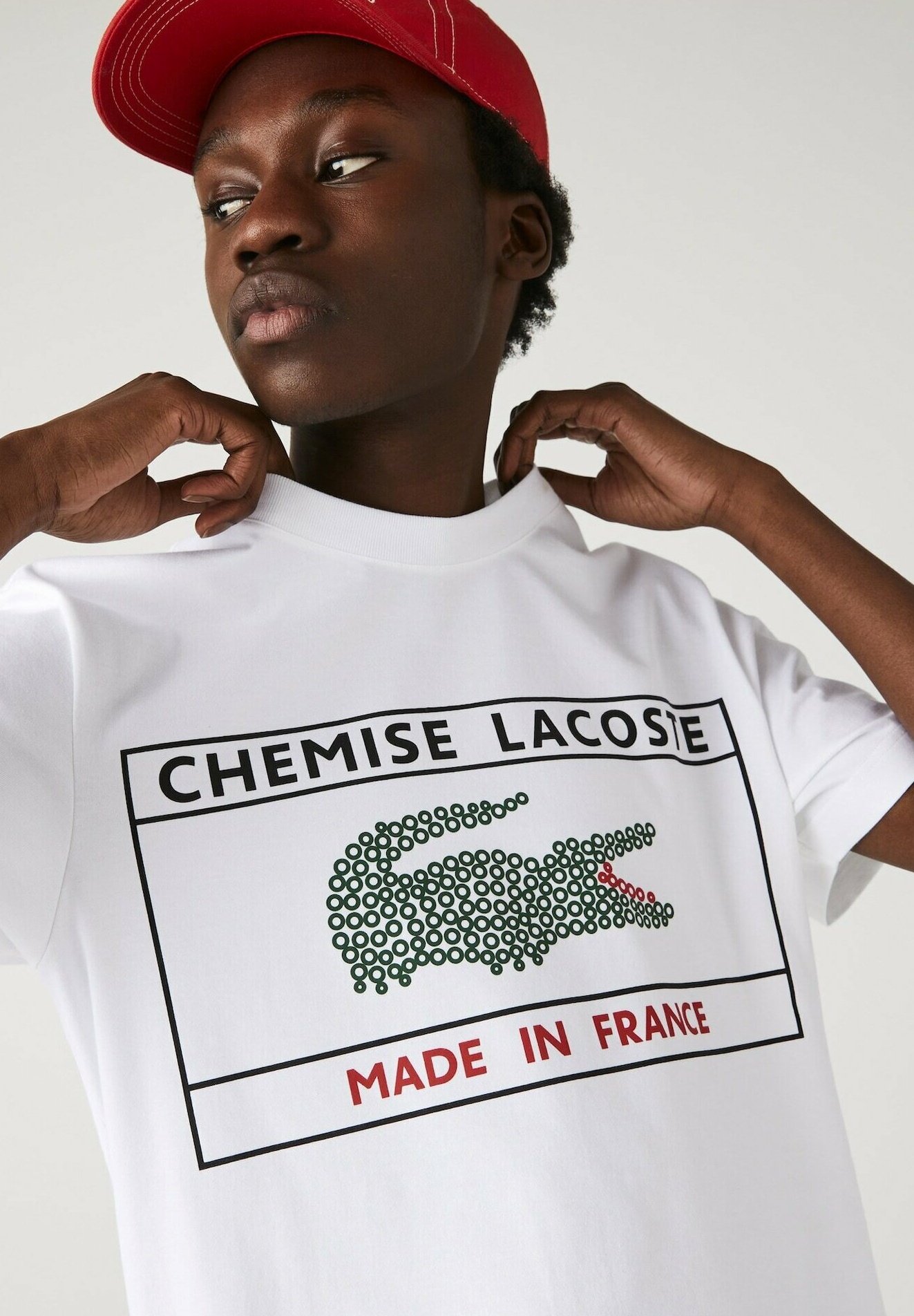 Lacoste HEREN - T-shirt print - blanc/wit - Zalando.nl