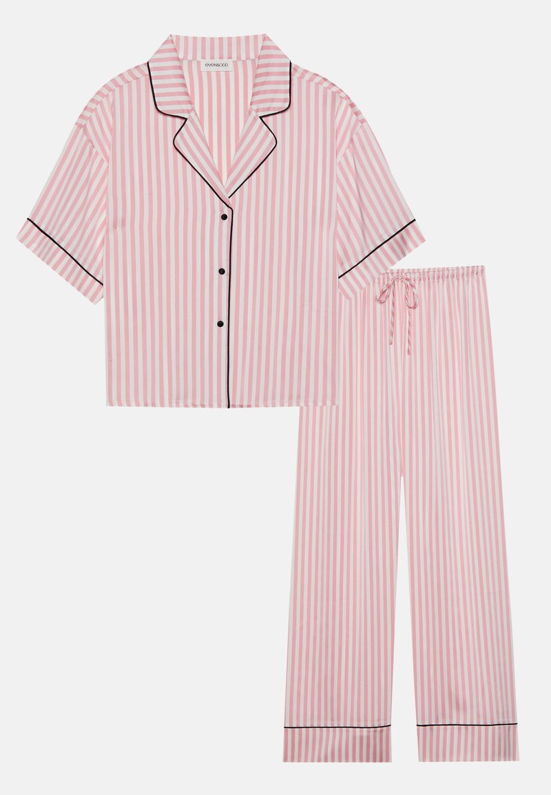 ODAWA Pantaloni Pigiama In Raso Rosa Chiaro – Vita Elastica, Tasche, Taglie S-XXL, Loungewear Donna - 2