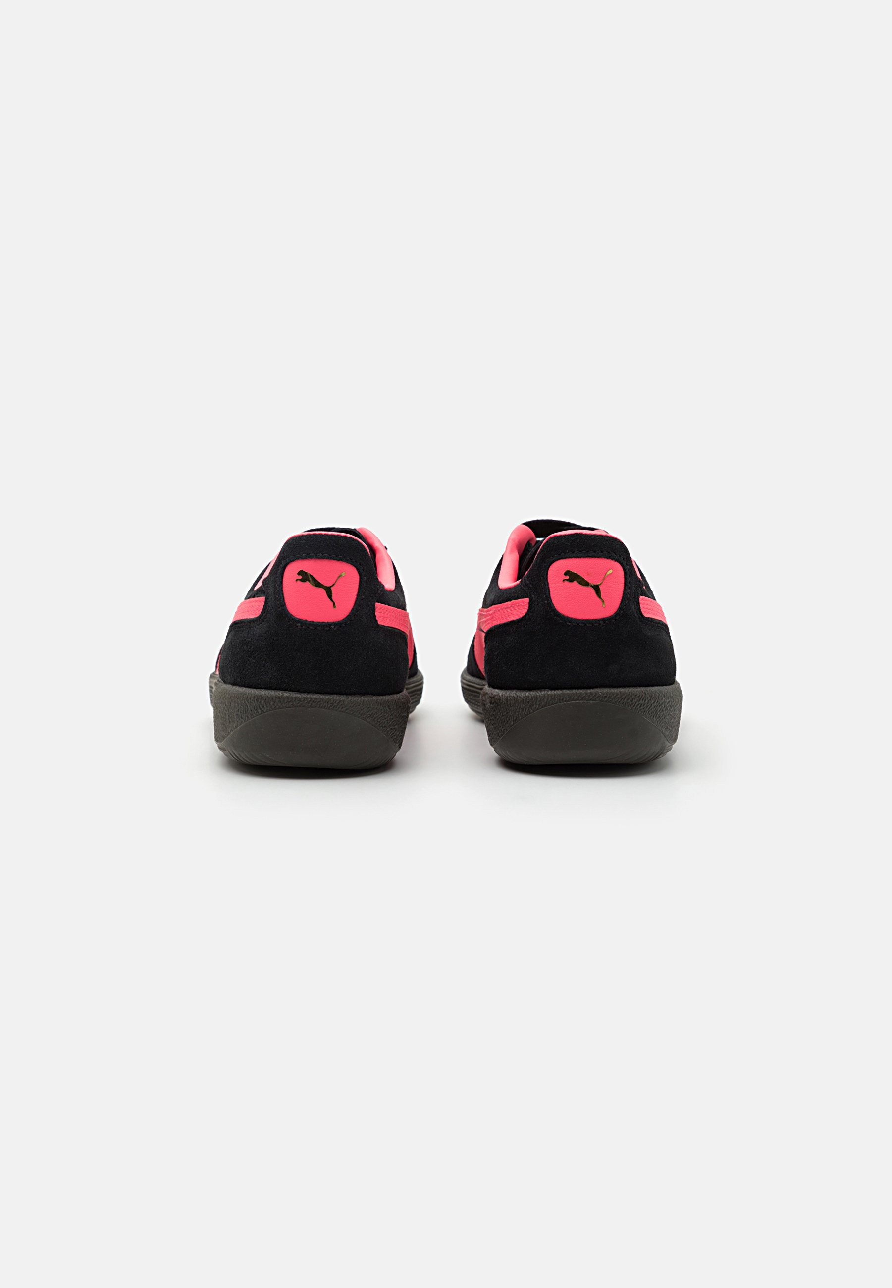 Puma PALERMO - Trainers - black/sunset glow/black - Zalando