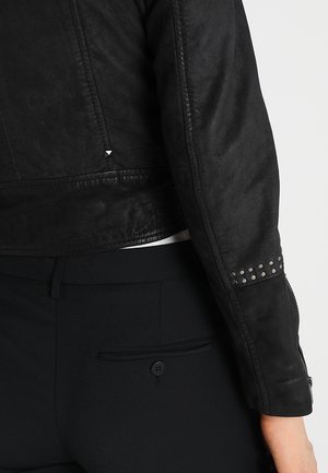 Leren jas - black