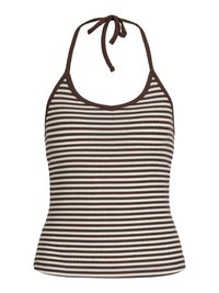 JXSTELLA HALTERNECK TOP - Topp - vanilla ice/chestnut