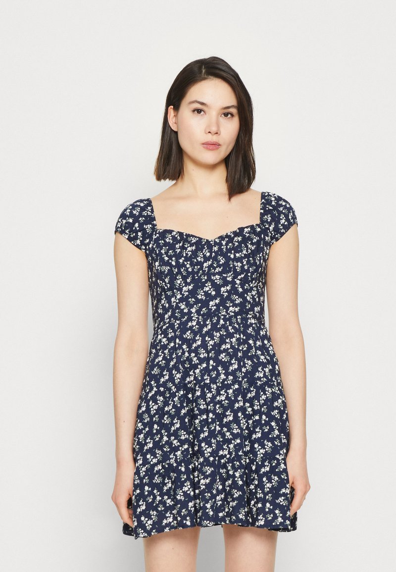 Hollister Co. Sukienka letnia/granatowy Zalando.pl