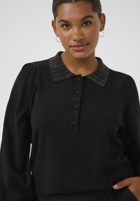 Kaffe Curve CARLA - Polo shirt - black deep