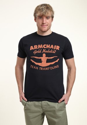 TEAM TRAMPOLINE - Camiseta estampada - navy blue