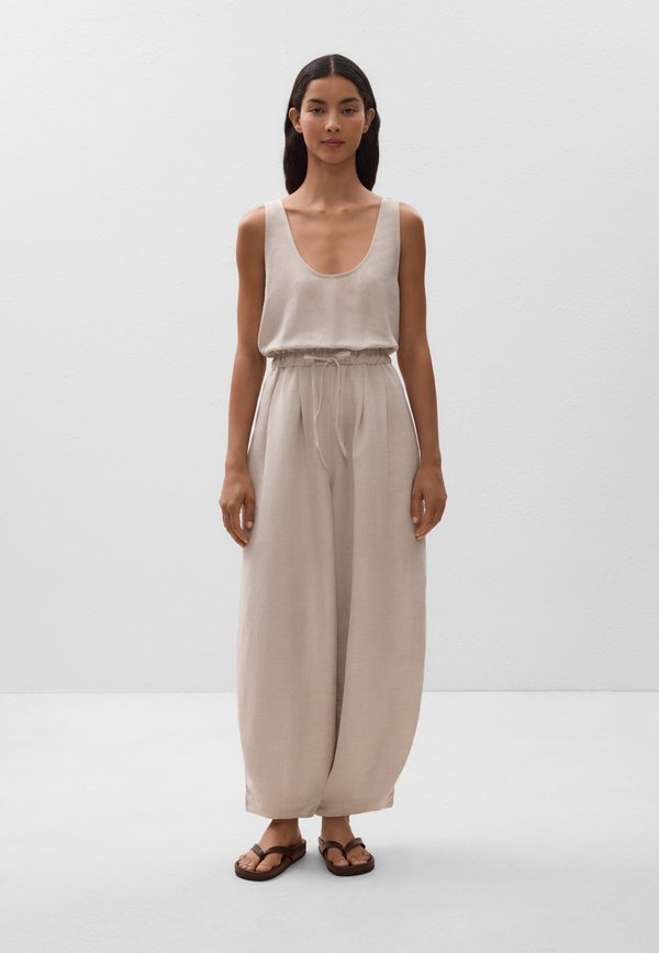 BALLOON WITH LINEN - Jumpsuit - stone