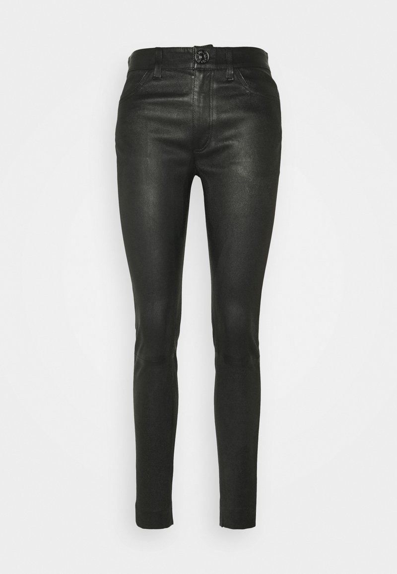 Dondup Leren broek zwart