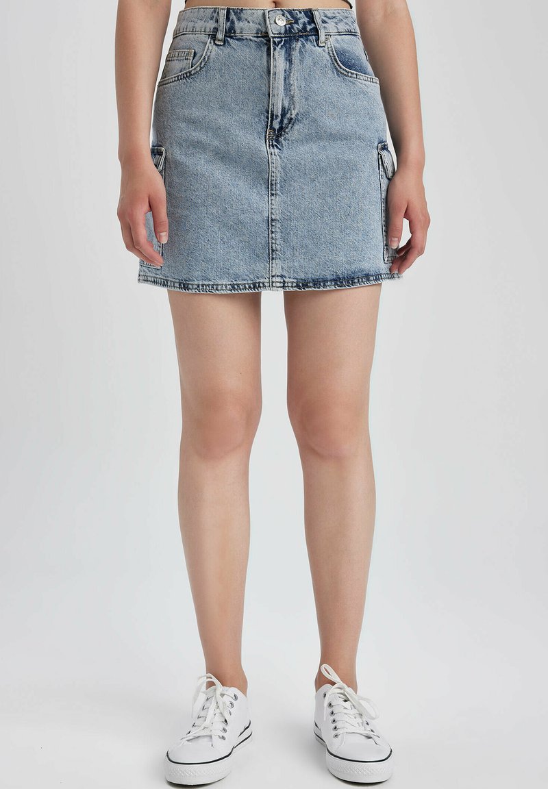Jeans Fille DeFacto - Taille 13-14 Ans, Bleu, 100% Coton, Coupe Droite