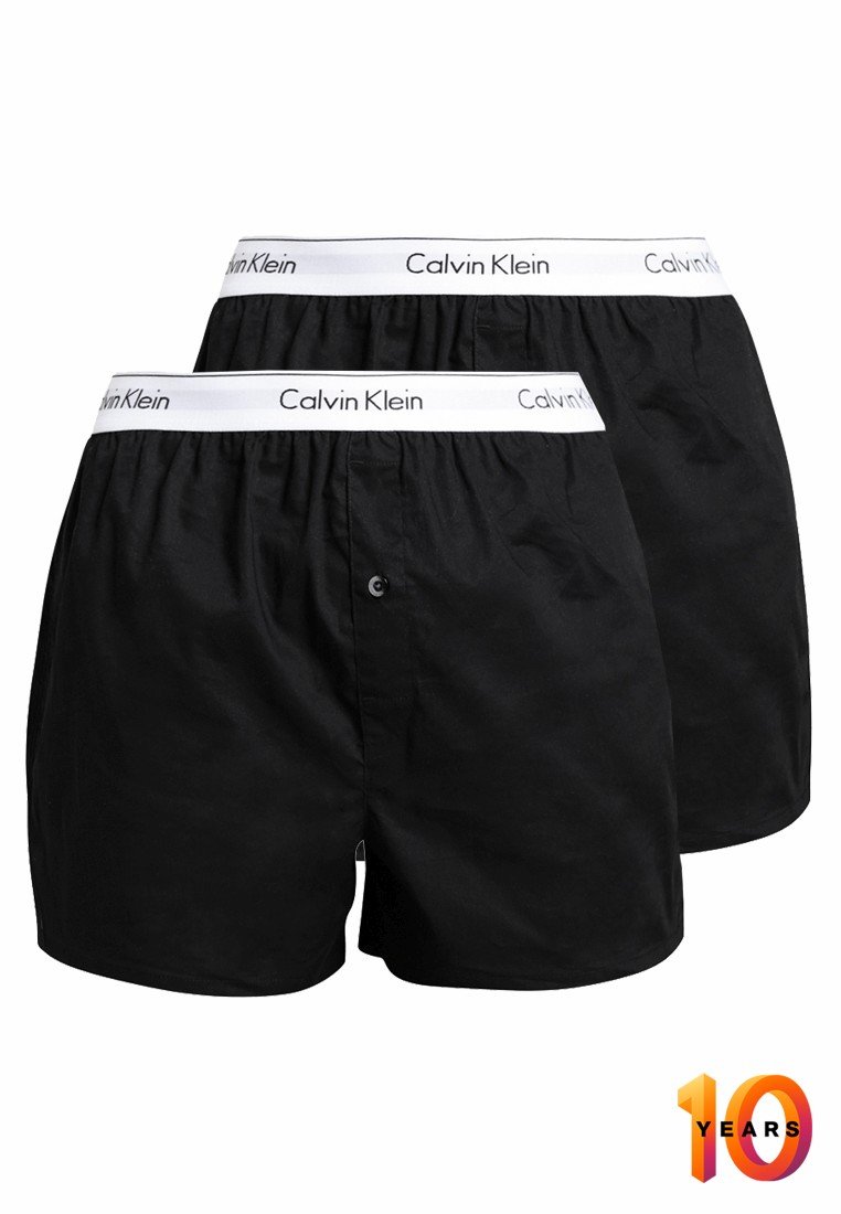 atoom Hou op Raad eens Calvin Klein Underwear MODERN BOXER SLIM 2 PACK - Boxershorts - black/ schwarz - Zalando.ch